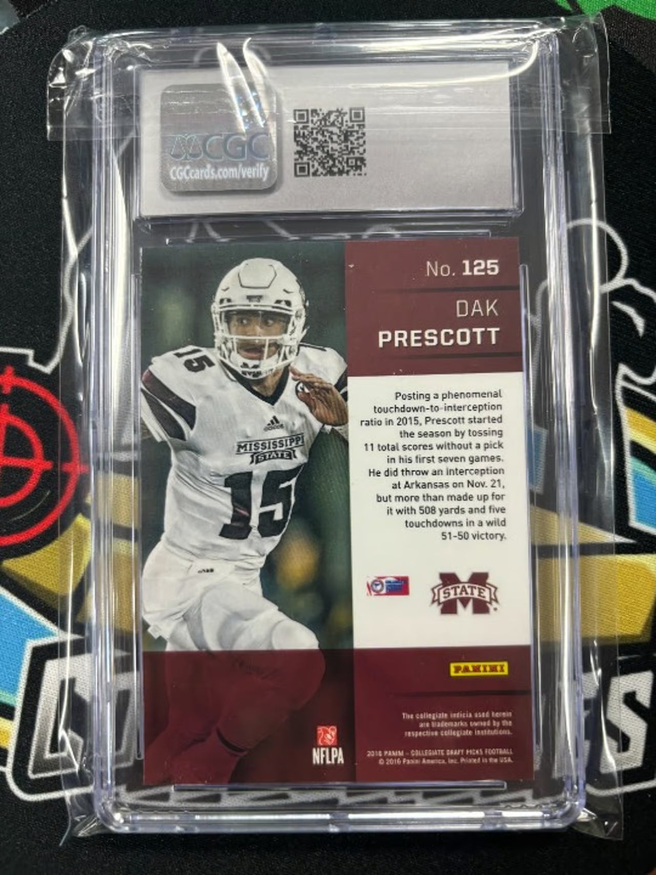 2016 Panini Prizm Drat Picks Dak Prescott RC #125 Graded CGC 10!