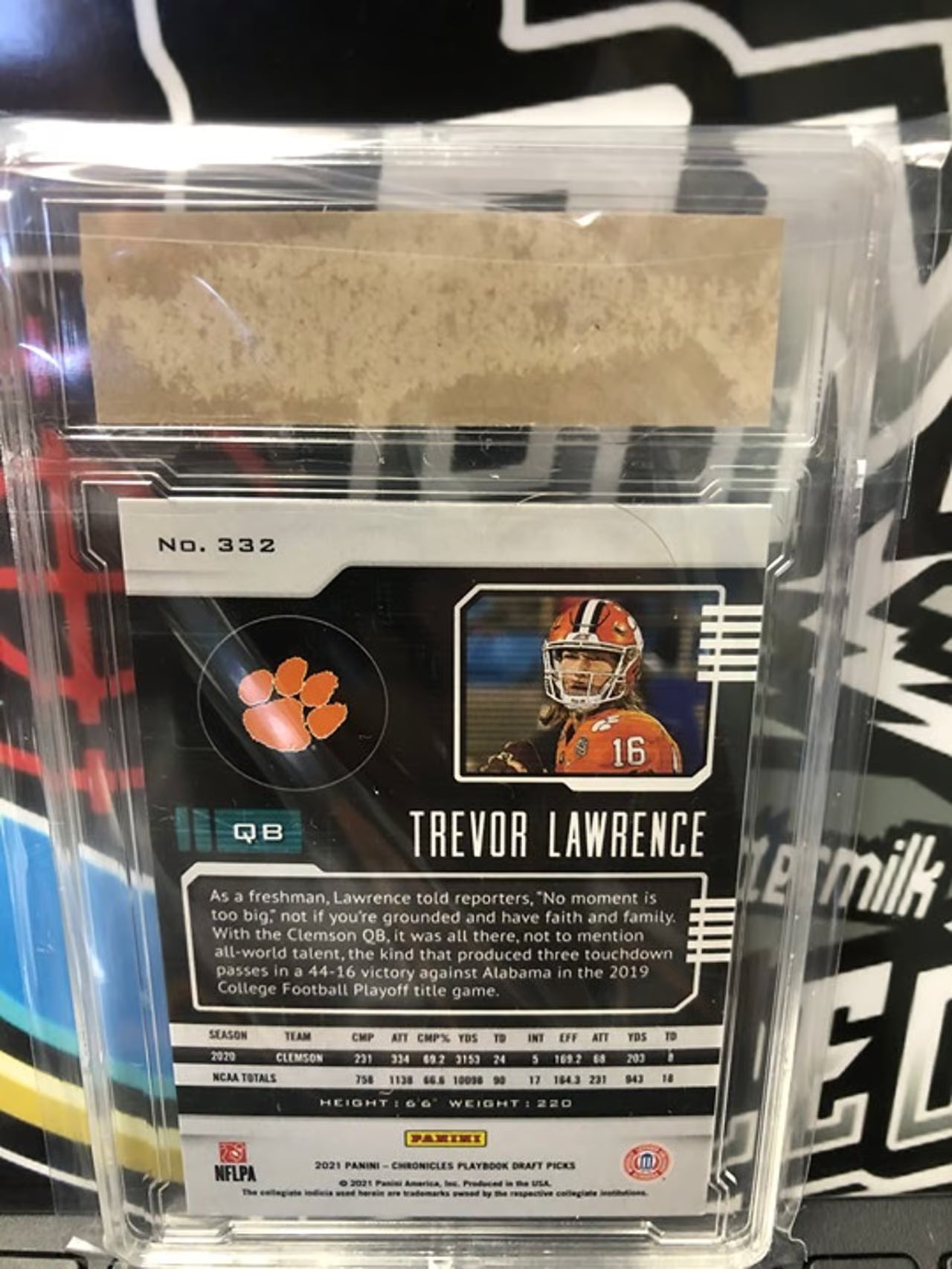 2021 Panini Chronicles Playbook Trevor Lawrence #332 RC Graded 9!