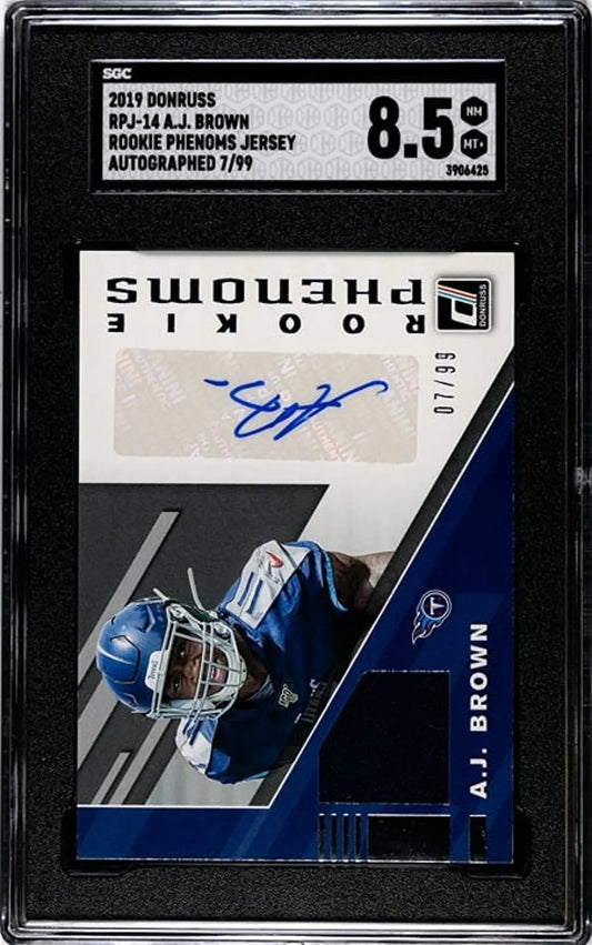 2019 Donruss Rookie Phenoms A.J. Brown Auto 07/99 #RPJ-14 SGC 8.5!