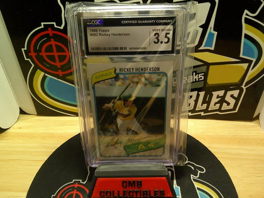 1980 Topps #482 Rickey Henderson CGC 3.5.
