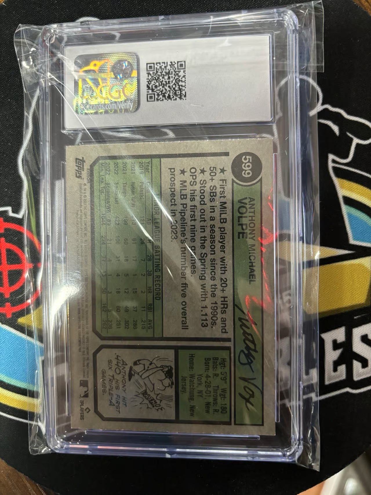 2023 Topps Heritage High Number Anthony Volpe RC Error Variation!