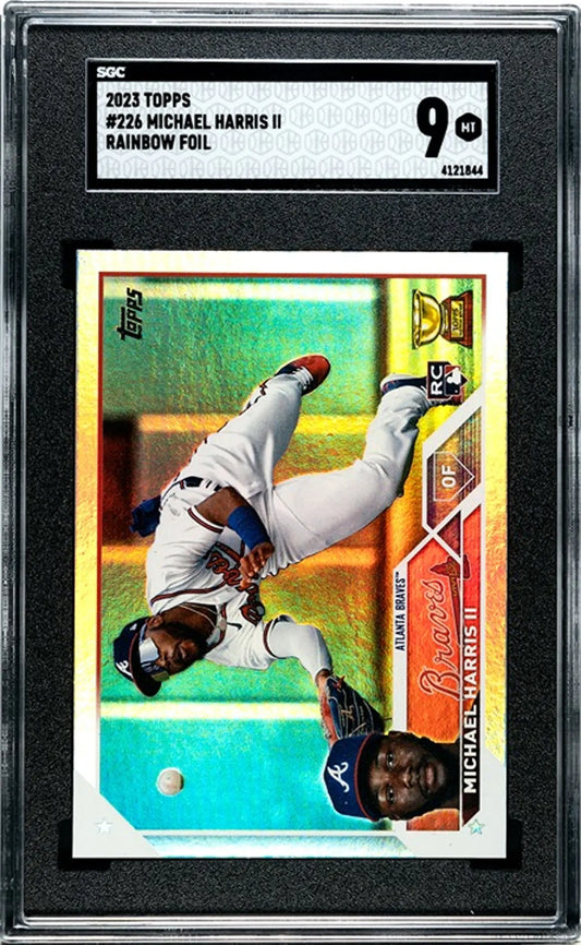 2023 Topps Michael Harris ll Rainbow Foil #226 RC SGC 9.
