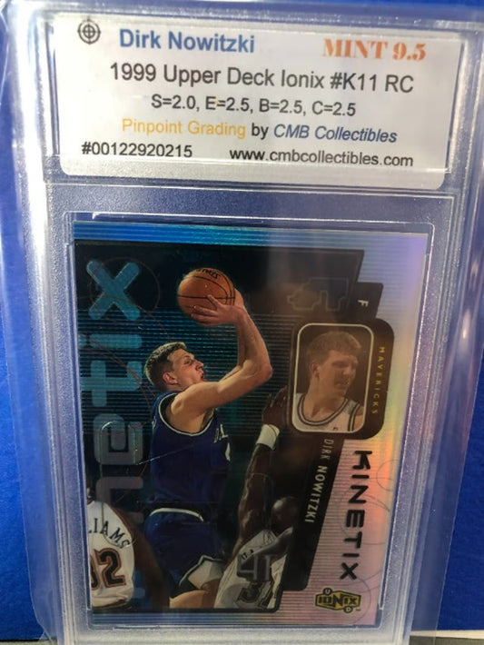 1999 Upper Deck Ionix Dirk Nowitzki #K11 RC Graded 9.5!