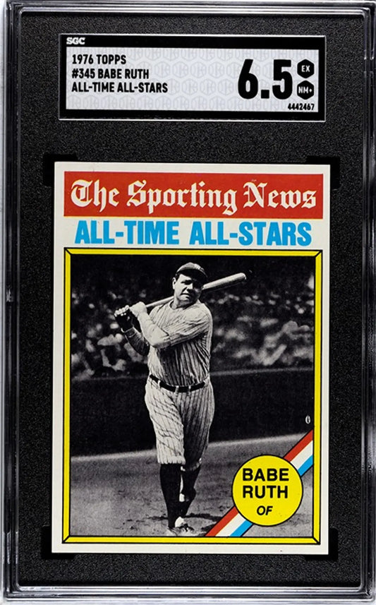 1976 Topps Babe Ruth All Time All Stars #375. Graded SGC 6.5!