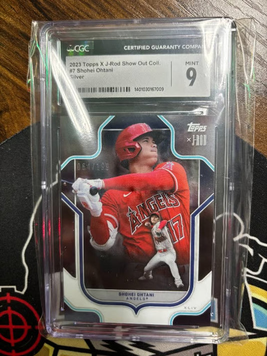2023 Topps J-Rod Show Out Coll. Shohei Ohtani Silver. Limited. CGC 9.