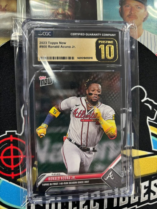 2023 Topps Now Ronald Acuna Jr. #900 140 Run Season! Graded PRISTINE 10!