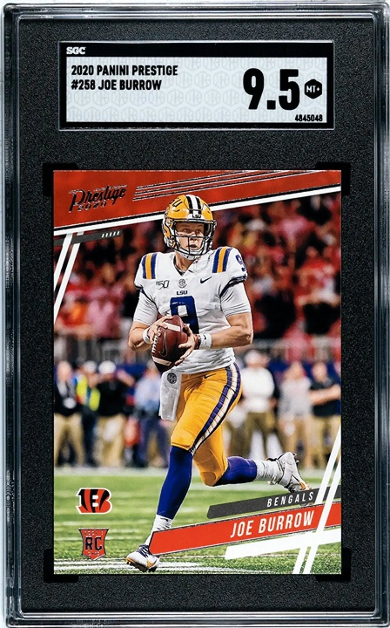 2020 Panini Prestige Joe Burrow RC #258 SGC 9.5!