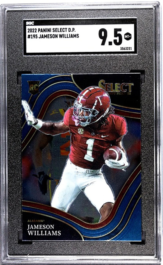 2021 Panini Select D.P. Jameson Williams #195 RC SGC 9.5!