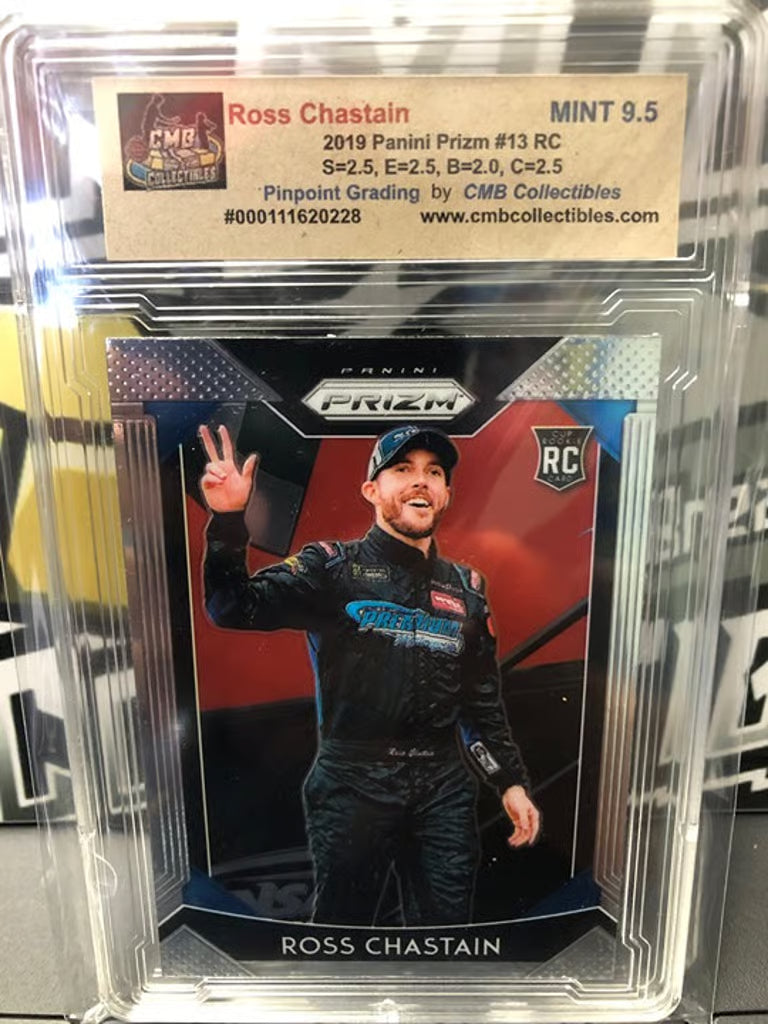 2019 Panini Prizm Ross Chastain #13 RC Graded 9.5!