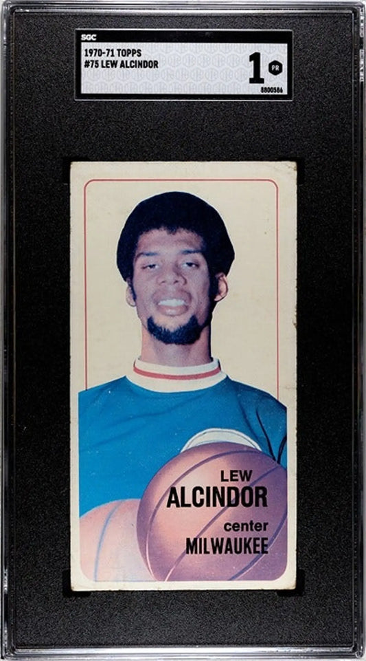1970-71 Topps Lew Alcindor #75 SGC Graded 1.