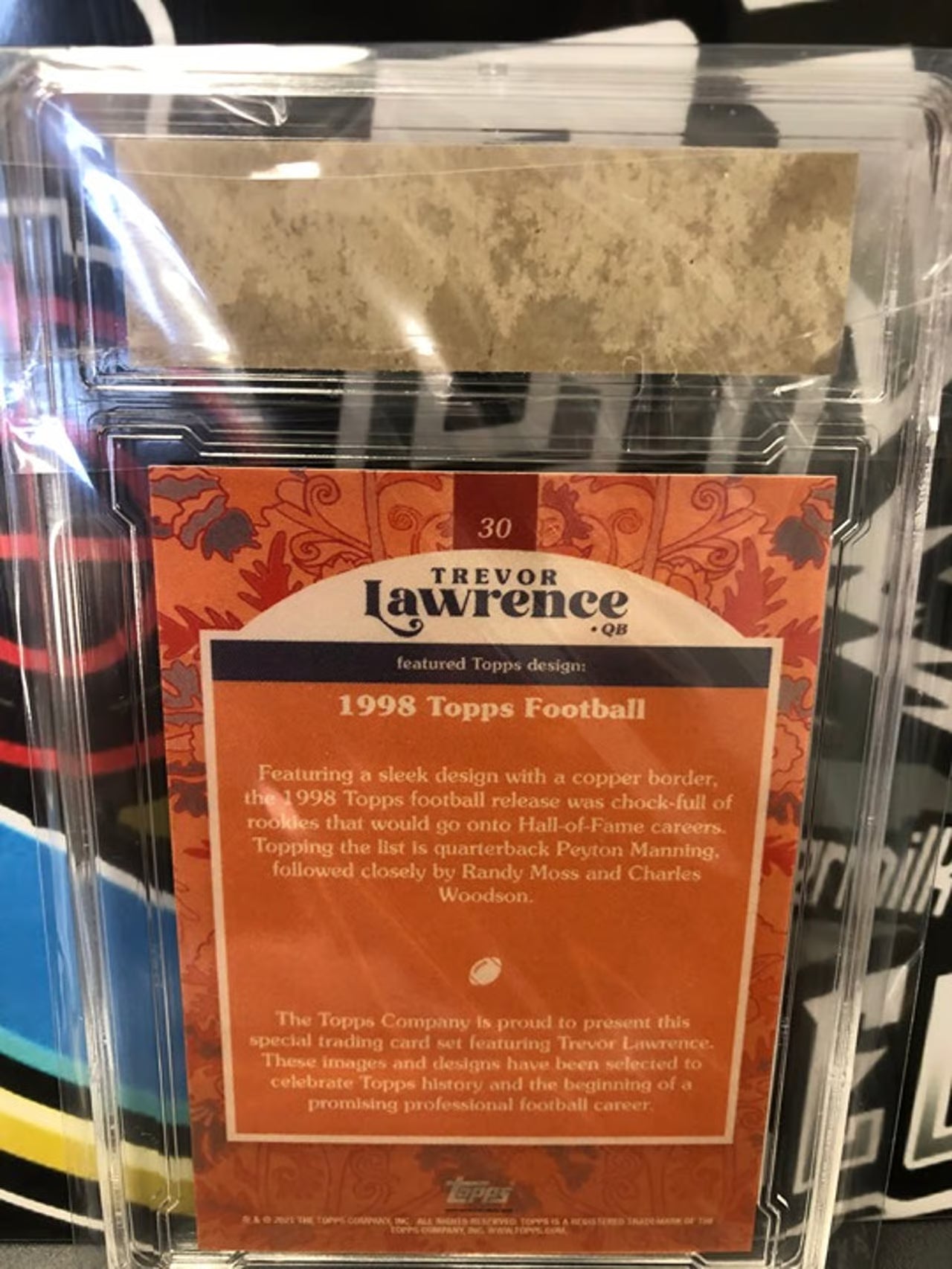 2021 Topps Draft Picks Trevor Lawrence #30 RC Graded 9.5!