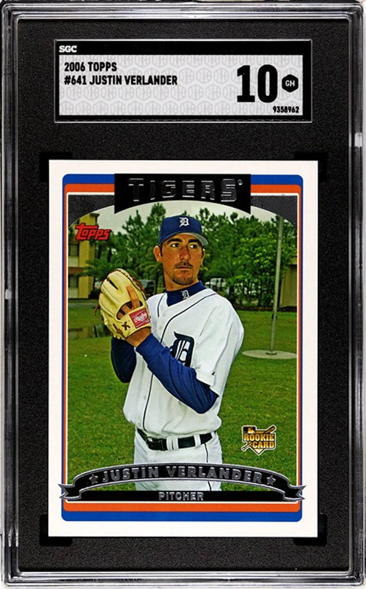 2006 Topps Justin Verlander #641 RC SGC 10!
