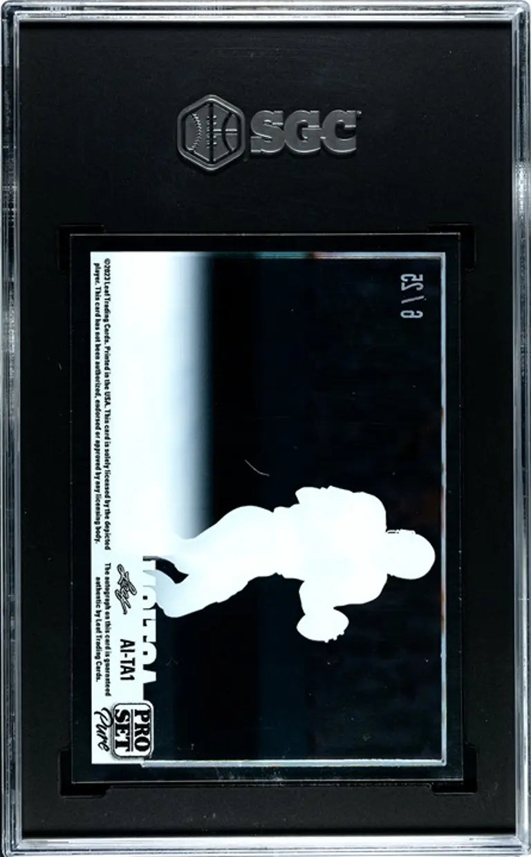 2023 Leaf Pro Set Pure Troy Aikman Action Ink Auto 6/25! SGC 10/9.5!