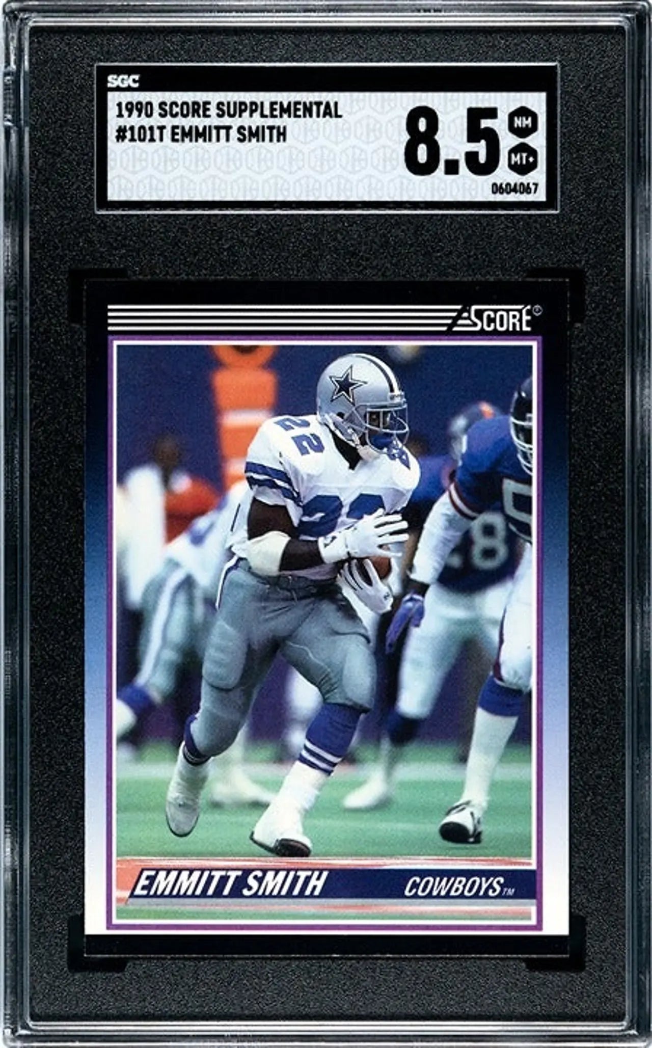 1990 Score Supplemental Emmitt Smith RC #101T SGC 8.5 and Score Set!