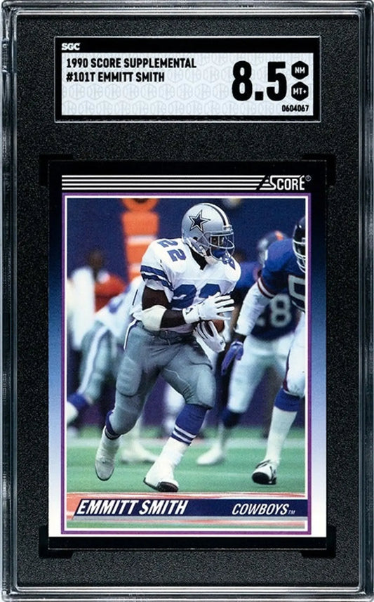 1990 Score Supplemental Emmitt Smith RC #101T SGC 8.5 and Score Set!