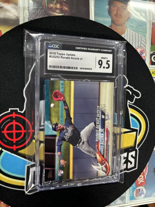 2018 Topps Update Ronald Acuna Jr. RC #US252 Graded MINT 9.5!