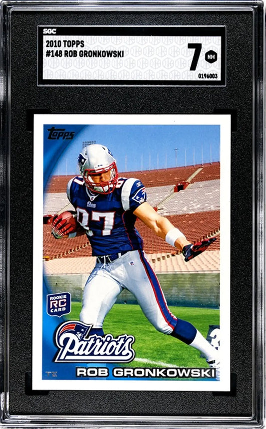 2010 Topps Rob Gronkowski RC SGC Graded Mint 7!