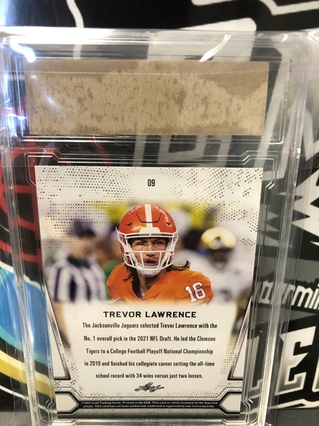 2021 Leaf Rookie Trevor Lawrence #09 RC Graded GEM 10!