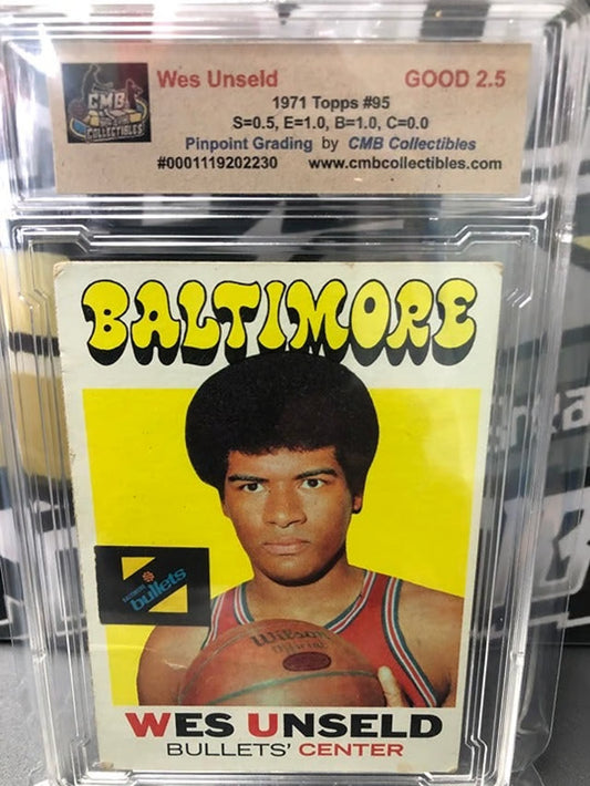 1971 Topps Wes Unseld #95 Graded 2.5!