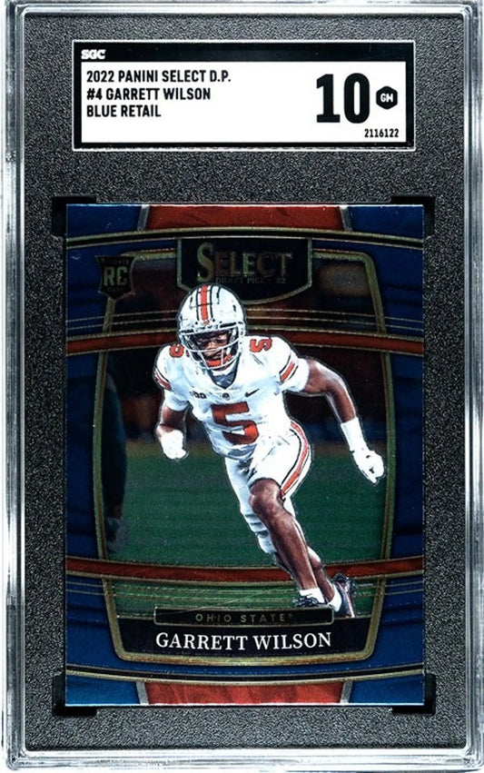 2022 Panini Select D.P Garrett Wilson #4 RC! SGC GEM 10!