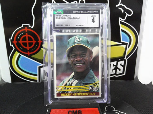 1984 Donruss #54 Rickey Henderson CGC 4