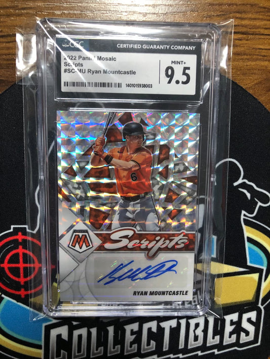 2022 Panini Mosaic Scripta Ryan Mountcastle Auto Graded 10/9.5!