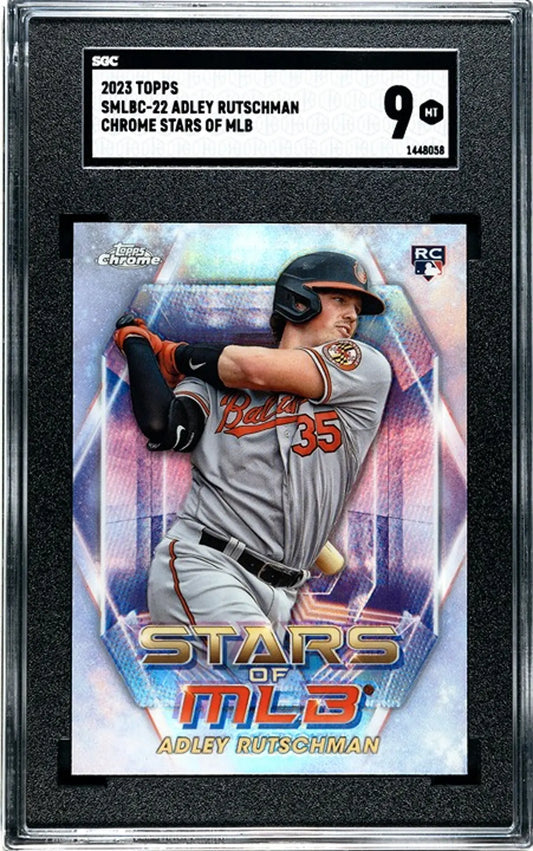 2023 Topps Chrome SMLBC Adley Rutschman #22 RC SGC Graded 9!