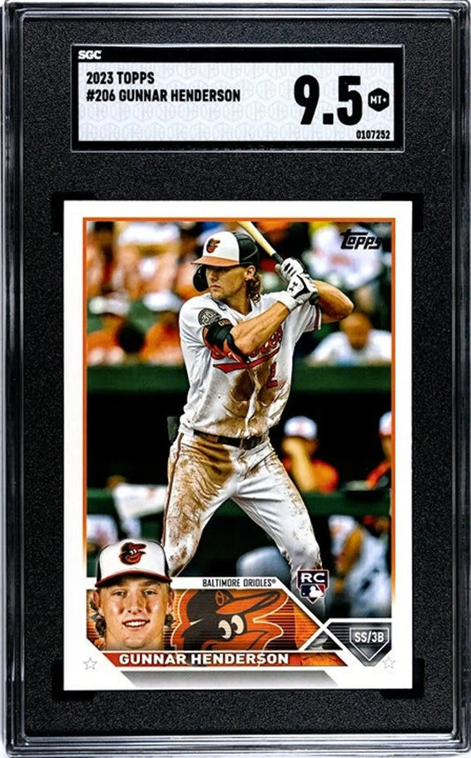 2023 Topps Gunnar Henderson #206 RC SGC Graded 9.5!