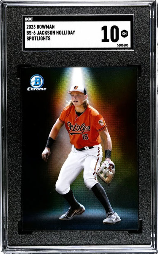 2023 Bowman Jackson Holliday Lot of 3 Nice Cards! 2 GEM 10's Included.