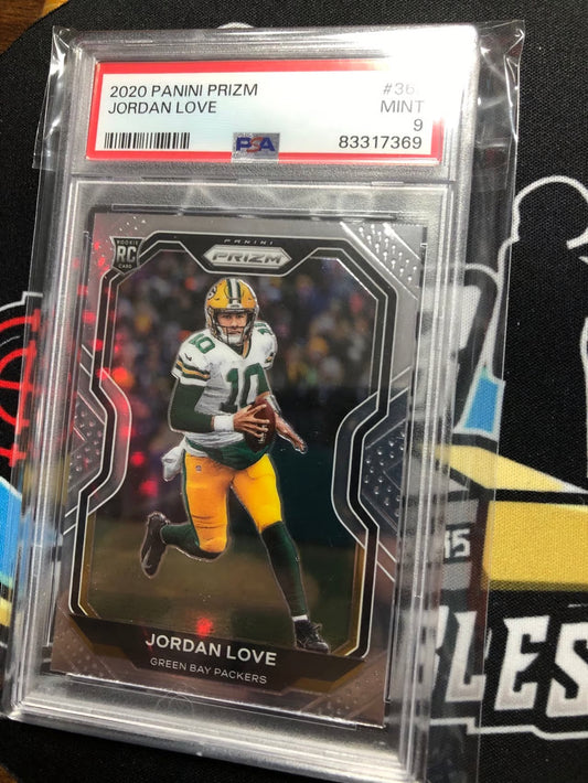 2020 Panini Prizm Jordan Love #363 Rookie RC PSA 9 MINT!