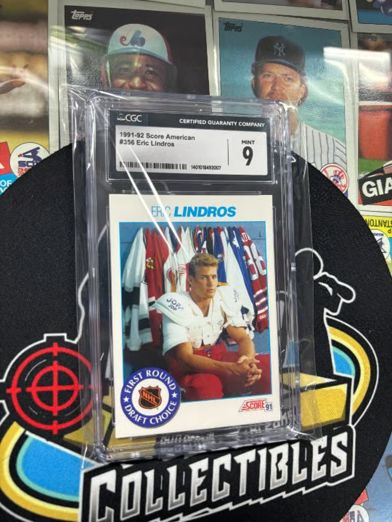 1991-92 Score American Eric Lindros #356 RC Graded MINT 9!