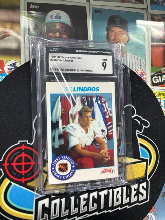 1991-92 Score American Eric Lindros #356 RC Graded MINT 9!