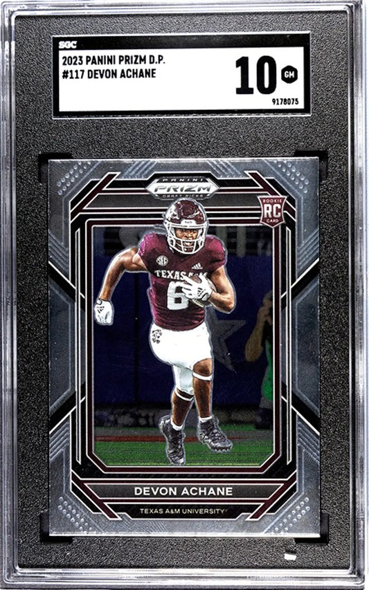 2023 Panini Prizm D.P. Devon Achane #117 RC SGC 10!