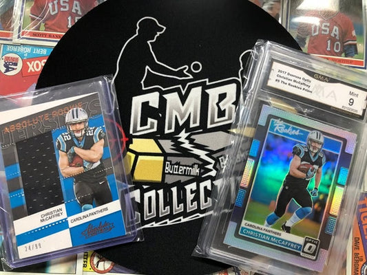 2017 Christian McCaffrey RC Lot of 2. Panini patch #20. The Rookies #5!