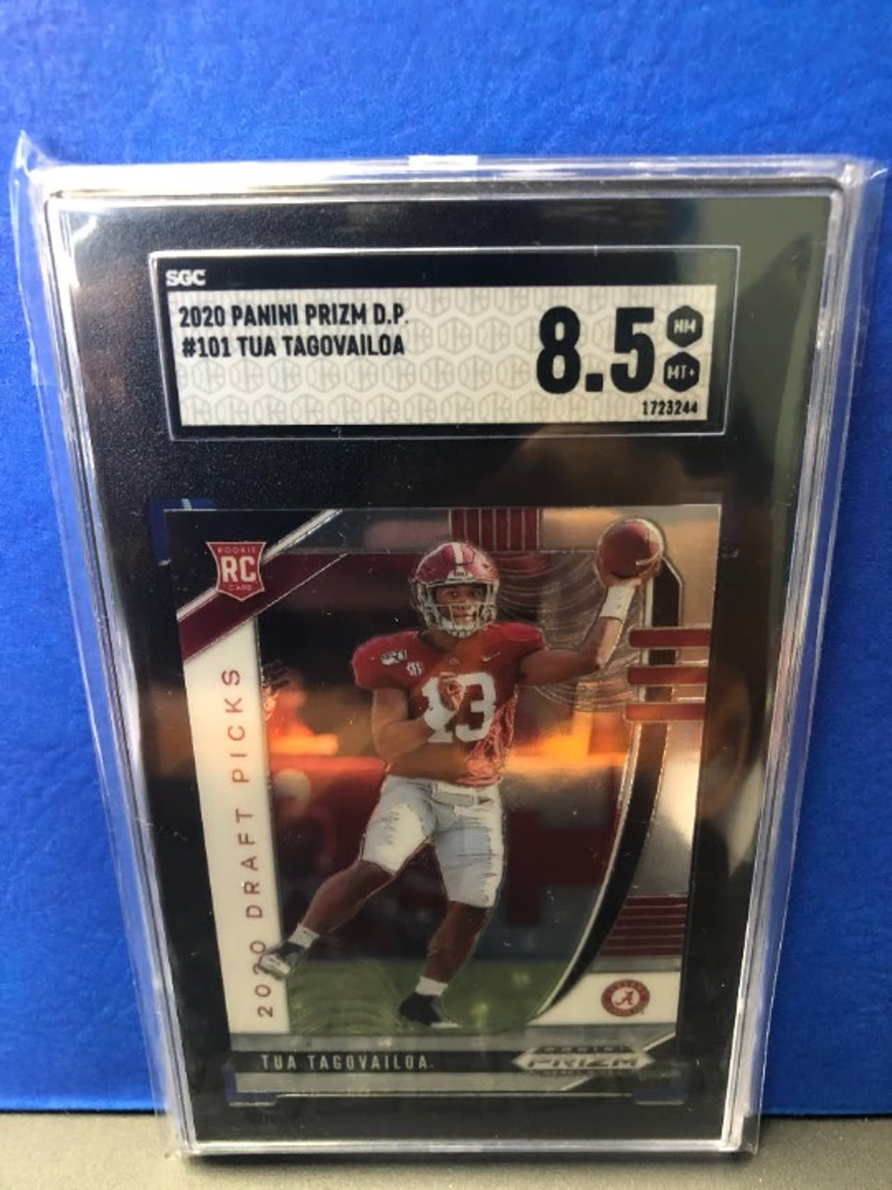 Tua Tagovailoa 2020 Panini Prizm Draft Picks #101 RC SGC Graded 8.5!