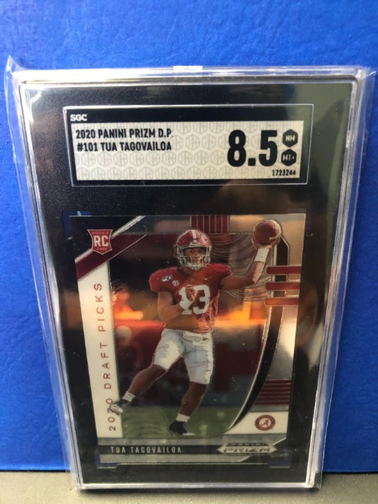Tua Tagovailoa 2020 Panini Prizm Draft Picks #101 RC SGC Graded 8.5!