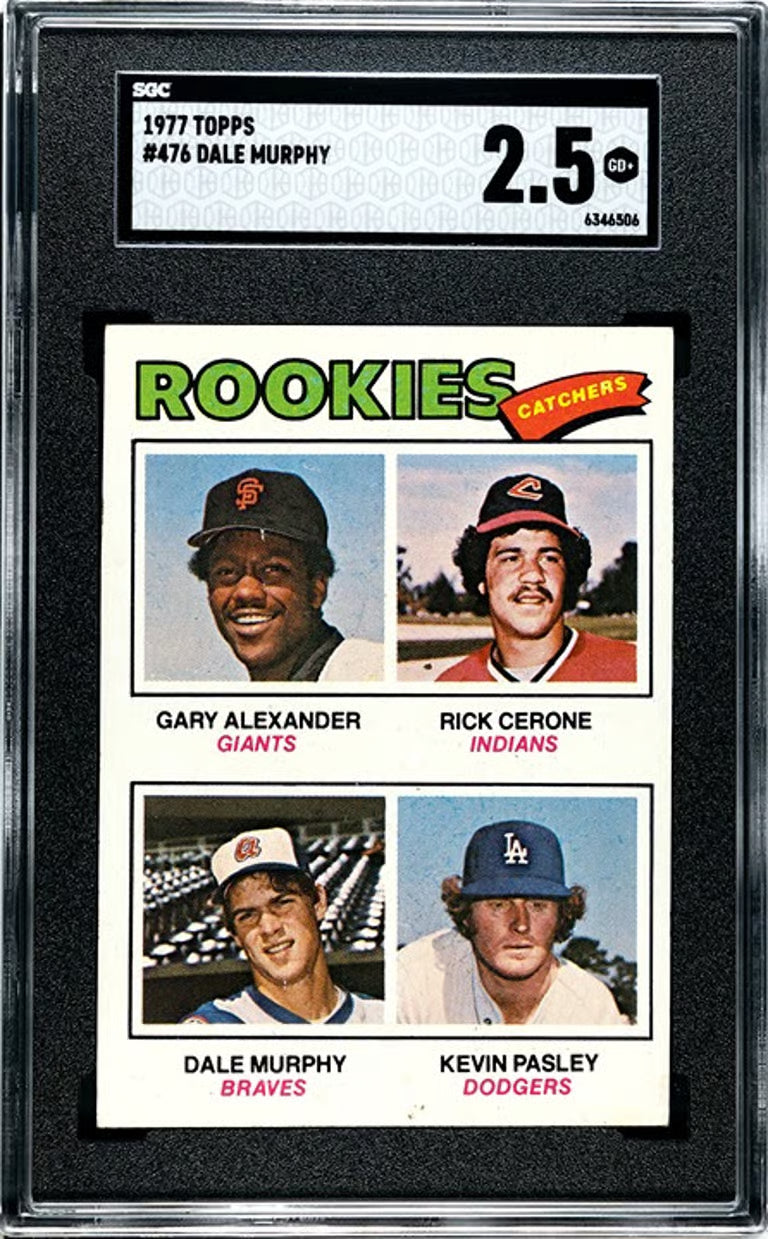 1977 Topps Dale Murphy #476 RC Graded SGC 2.5!