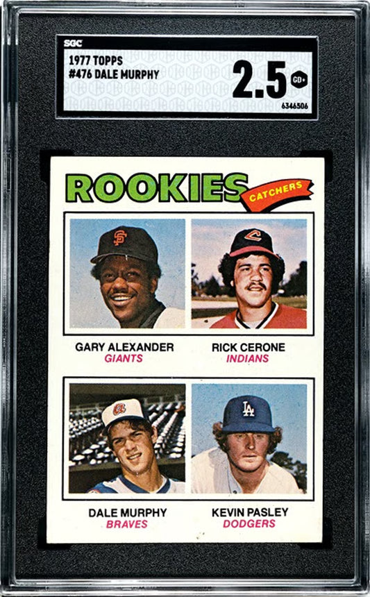 1977 Topps Dale Murphy #476 RC Graded SGC 2.5!