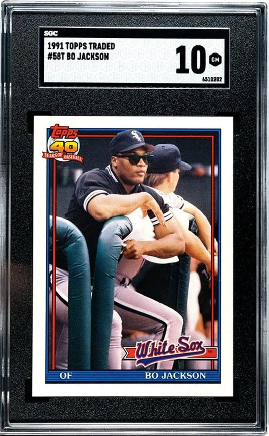 1991 Topps Traded Bo Jackson #58T SGC Graded 10!