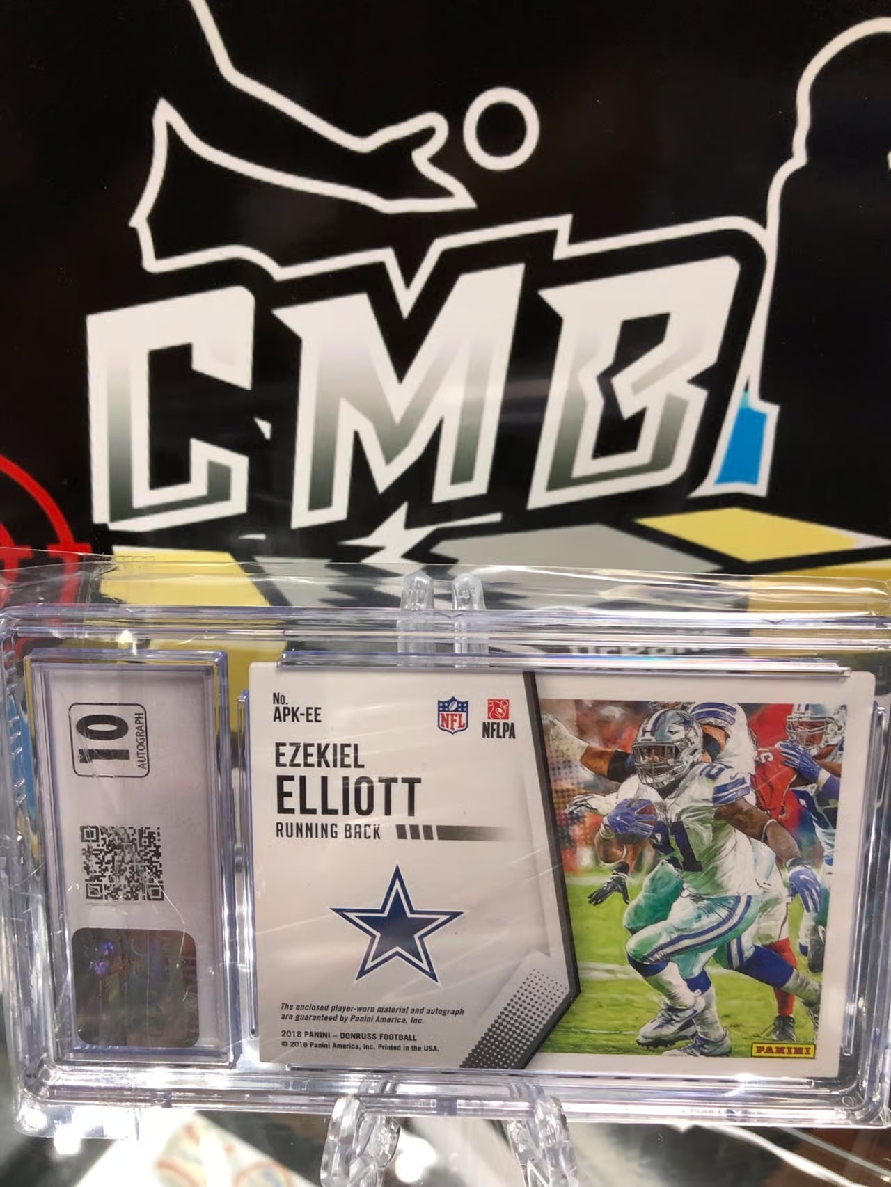 2018 Donruss All Pro Kings Ezekiel Elliott Auto Relic Lim Graded 10/8.5!