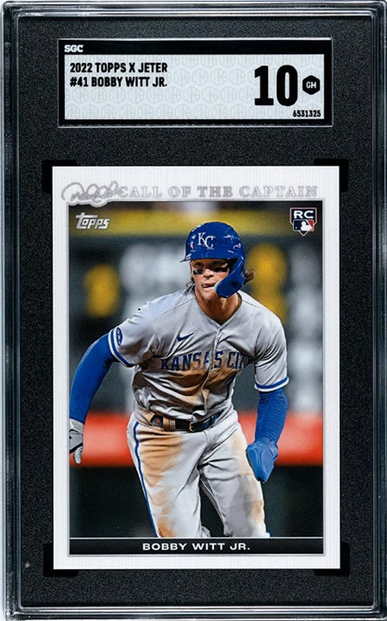 2022 Topps X Jeter Bobby Witt Jr. #41 RC SGC 10 GEM!