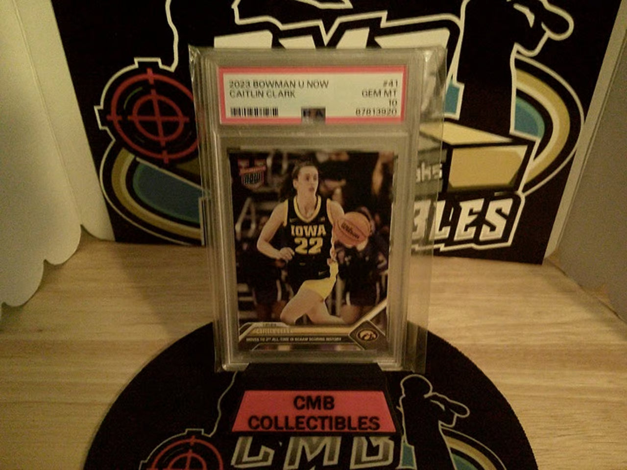 2023 Bowman U Now Caitlin Clark #41 PSA 10.