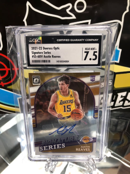2021-22 Donruss Optic Signature Series Austin Reaves Graded 10/7.5!
