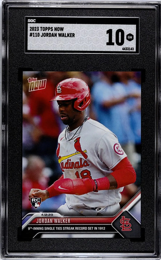 2023 Topps Now Jordan Walker RC #110 4.12.23 Graded GEM 10!