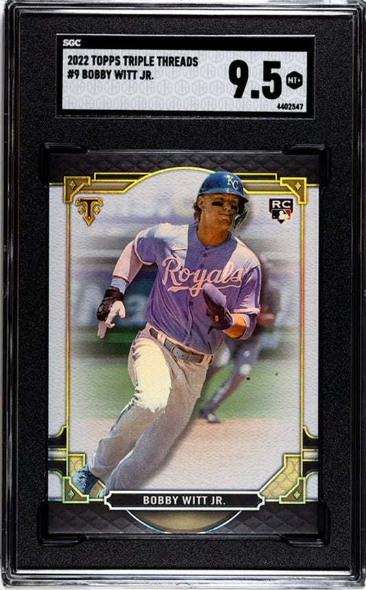 2022 Topps Triple Threads Bobby Witt Jr. #9 RC Graded 9.5!