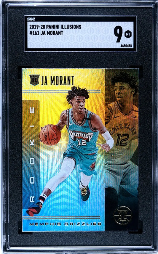 2019-20 Panini Illusions Ja Morant RC #161 SGC graded 9!