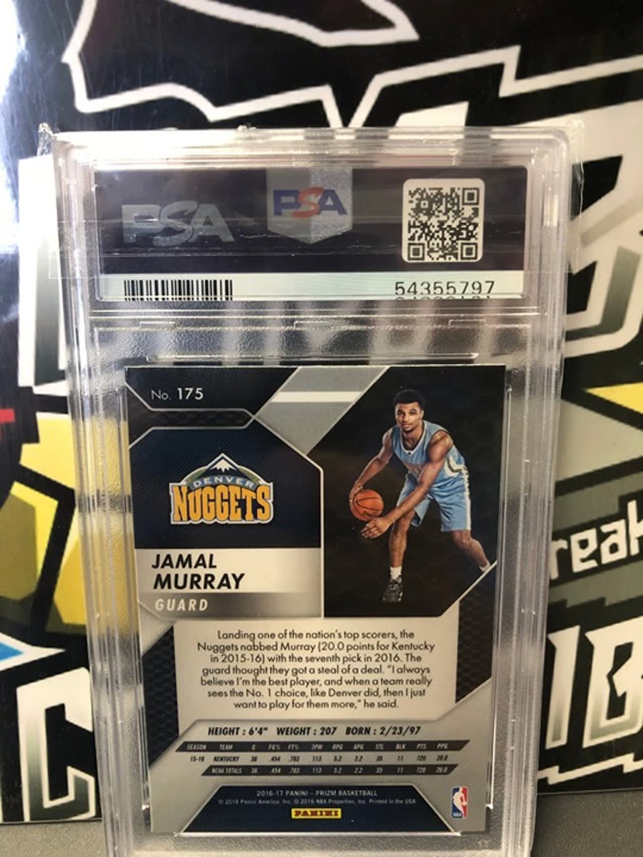 2016 Panini Prizm Jamal Murray #175 RC PSA 9!