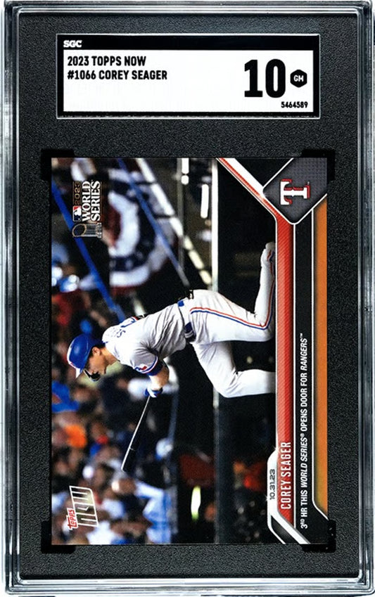 2023 Topps Now Corey Seager #1066 3HR WS 10.31.23! SGC GEM 10!