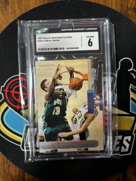 2003 Sports Ill For Kids Lebron James CGC 6! #264 RC.