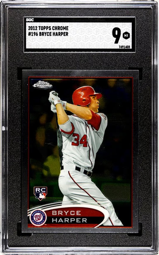 2012 Topps Chrome Bryce Harper #196 RC SGC 9!